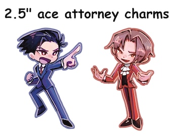 2.5" PW:AA charms Wright and Edgeworth