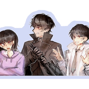 Writer, Reader, and Protagonist from O/R/V Standee