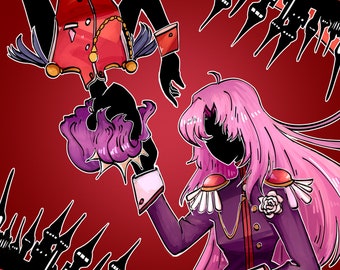 Utena and Anthy - Revolutionary Girl Utena Shoujo Kakumei Utena - 11"x17" Print