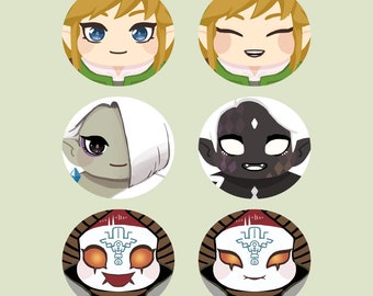 discontinuing | Legend of Zelda Omanjuu Plush Ball Keychain Sky Link Ghirahim Zant