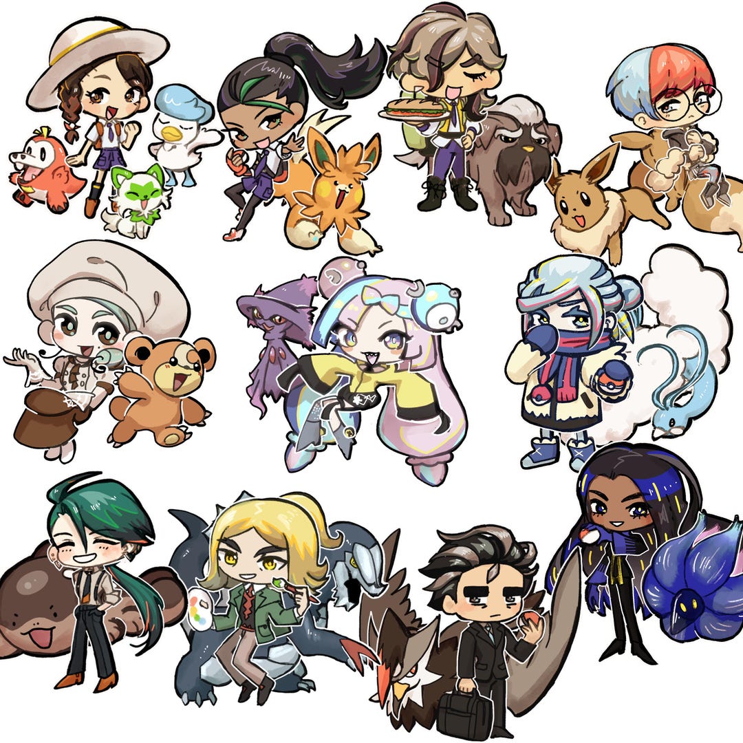 Pokemon Scarlet Violet Juliana Protagonist Nemona Arven Penny Rika