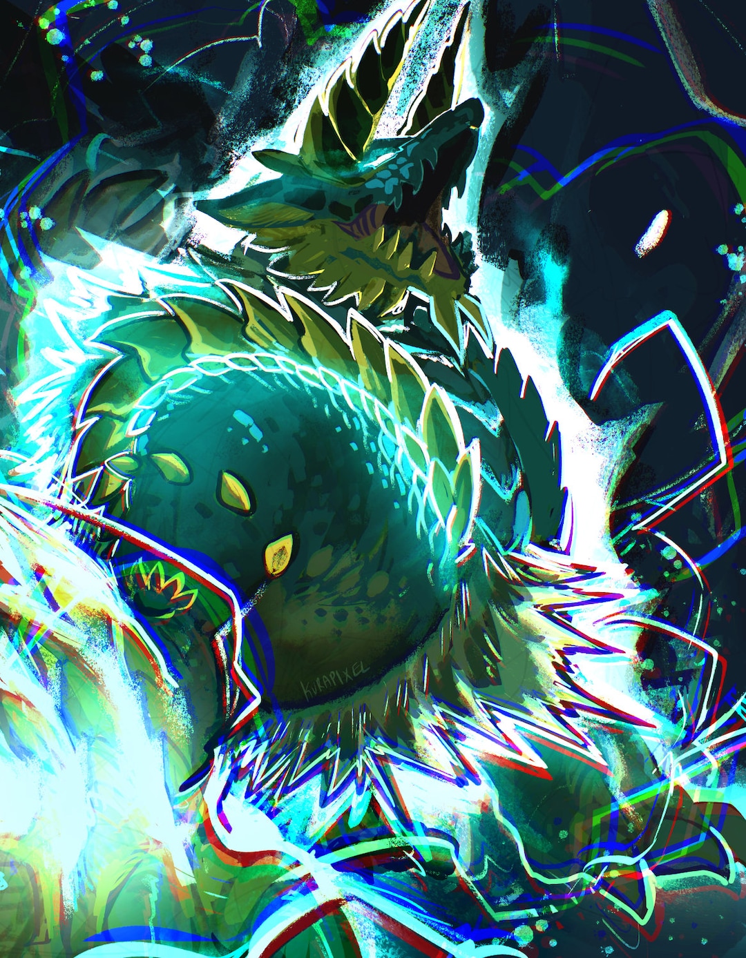 デジタルモンスター×モンスターハンター　ジンオウガカラー Amazon | デジタルモンスターCOLOR モンスターハンター 20th