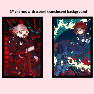 3&quot; Eito and Takumi The Hundred Line Last Defense Academy Charms