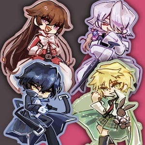 2.5" Pandora Hearts charms Oz Vessalius Alice Gilbert Nightray Gil Xerxes Break