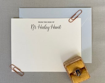 Personalized Notecards, Handwritten Script, Stationery Gift
