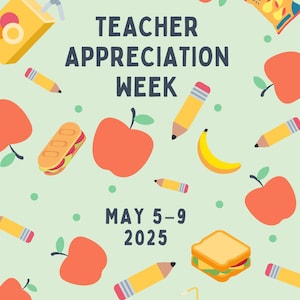 Teacher Appreciation Flyer, Teacher Appreciation Week Flyer, Teacher Appreciation Week Digital Download