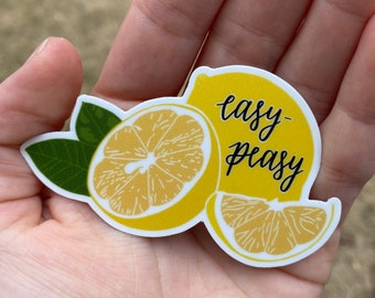 Easy-Peasy Lemon Sticker: Laptop, Hydroflask, Planner