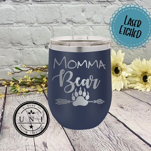 Momma Bear Polar Camel Tumbler: Gift for Mom