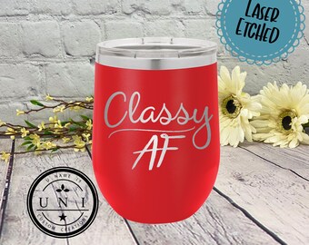 Classy AF Laser Etched Polar Camel Tumbler: Funny Gift