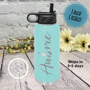 Personalized 32oz Water Bottle, 32oz Polar Camel Water Bottle, Stainless Steel Water Tumbler, Custom Tumbler, Bridesmaid Water Bottle