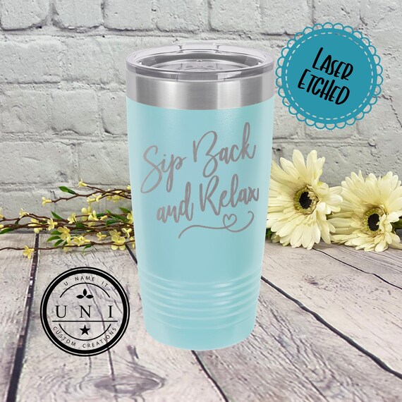 Promotional Slim Travel Tumbler 16 oz Double Wall Insulated With Pop-Up Sip  Lid