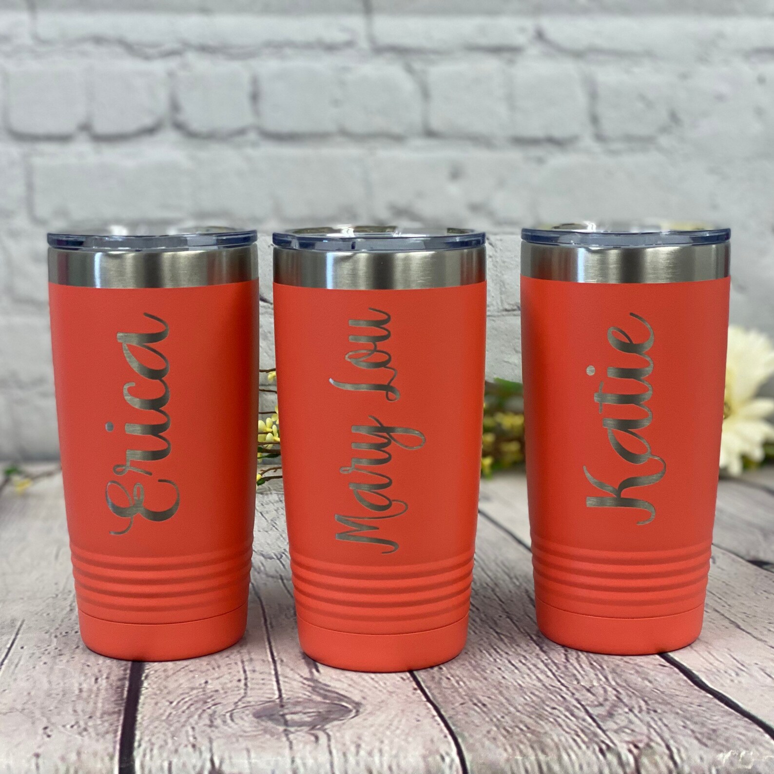 Personalized Name Tumbler Bridesmaids Tumblers Name Tumbler Etsy