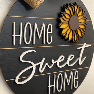 Interchangeable Home Sweet Home Door Hanger, Shiplap Door Hanger, All Season Door Hanger, Housewarming Gift, Interchangeable Sign