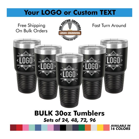 Bulk 30oz Tumbler: Custom Laser Engraved Logo, Corporate Gift