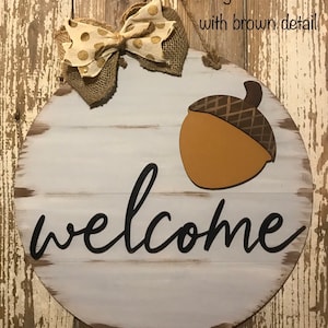 Interchangeable Welcome Door Hanger, Rustic Door Hanger, All Season Door Hanger, Housewarming Gift, Interchangeable Sign, New Home Gift