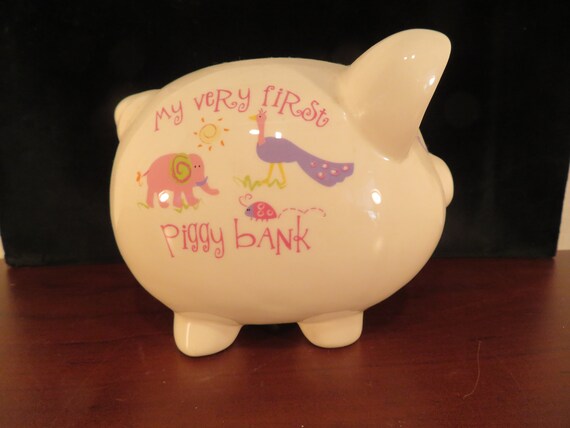 baby's first piggy bank