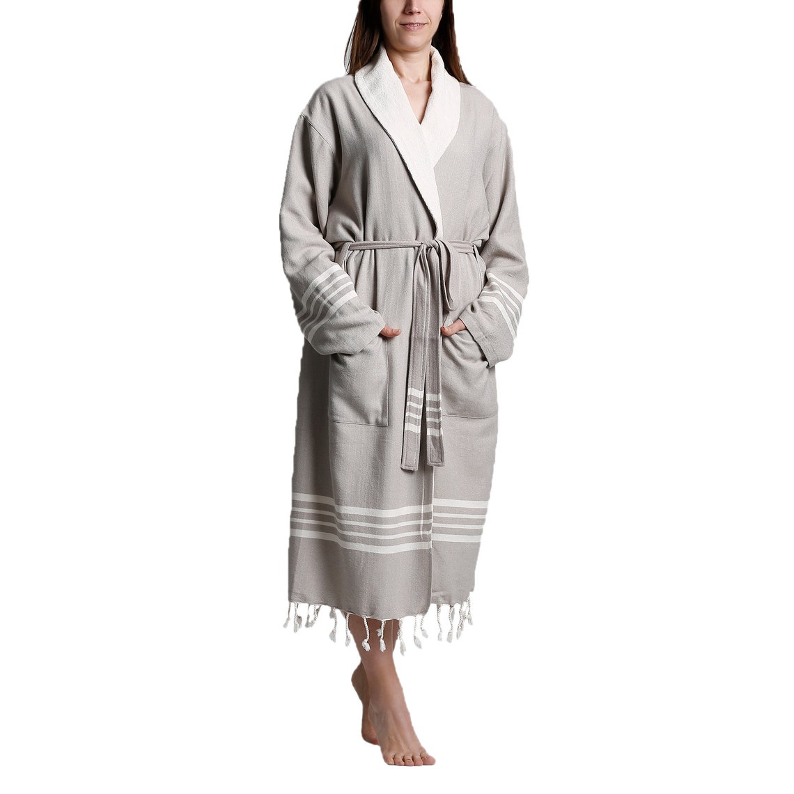 Turkish Bathrobe Peshtemal Bathrobe Bathrobe Cotton Etsy