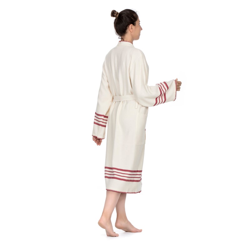 Turkish Cotton Bathrobe White Etsy