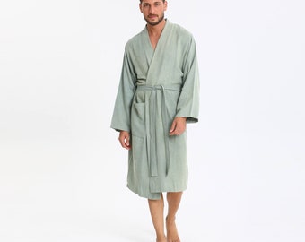 Turkish Cotton Bathrobe, Kimono Bathrobe , Bathrobe, Cotton Bathrobe,  Women's Bathrobe, Men's Bathrobe, Bridal Robe, Bridesmaid Robe