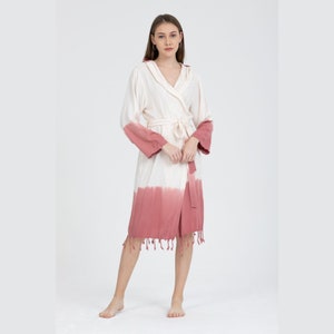 Turkish Cotton Bathrobe, Bathrobe, Cotton Bathrobe,  Women&#39;s Bathrobe, Bamboo Bathrobe