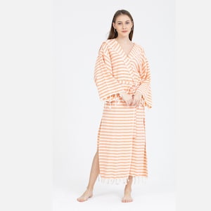 Turkish Cotton Bathrobe, Kimono Bathrobe , Bathrobe, Cotton Bathrobe,  Women&#39;s Bathrobe , Hooded Bathrobe