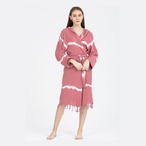 Turkish Cotton Bathrobe, Kimono Bathrobe , Bathrobe, Cotton Bathrobe,  Women&#39;s Bathrobe, Hooded Bathrobe, Bamboo Bathrobe