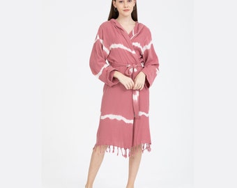 Turkish Cotton Bathrobe, Kimono Bathrobe , Bathrobe, Cotton Bathrobe,  Women's Bathrobe, Hooded Bathrobe, Bamboo Bathrobe