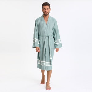 Turkish Cotton Bathrobe, Kimono Bathrobe , Bathrobe, Cotton Bathrobe,  Women's Bathrobe, Men's Bathrobe, Bridal Robe, Bridesmaid Robe