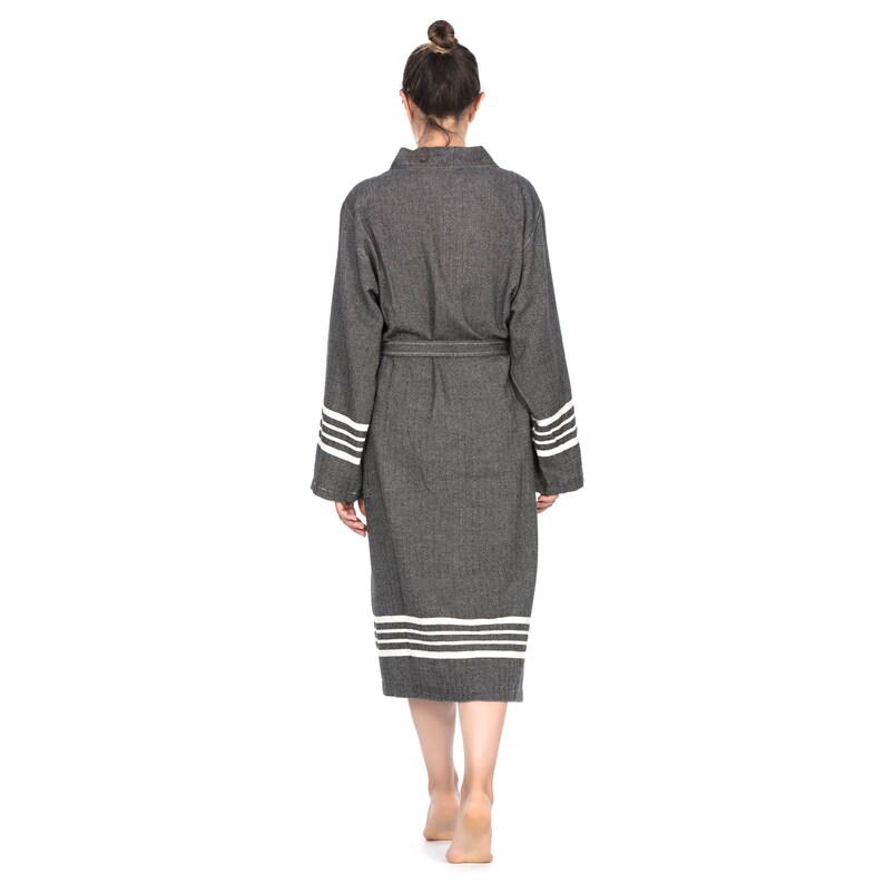 Turkish Cotton Bathrobe White Etsy