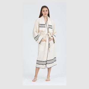 Turkish Cotton Bathrobe, Kimono Bathrobe , Bathrobe, Cotton Bathrobe,  Women&#39;s Bathrobe, Bridal Robe, Bridesmaid Robe