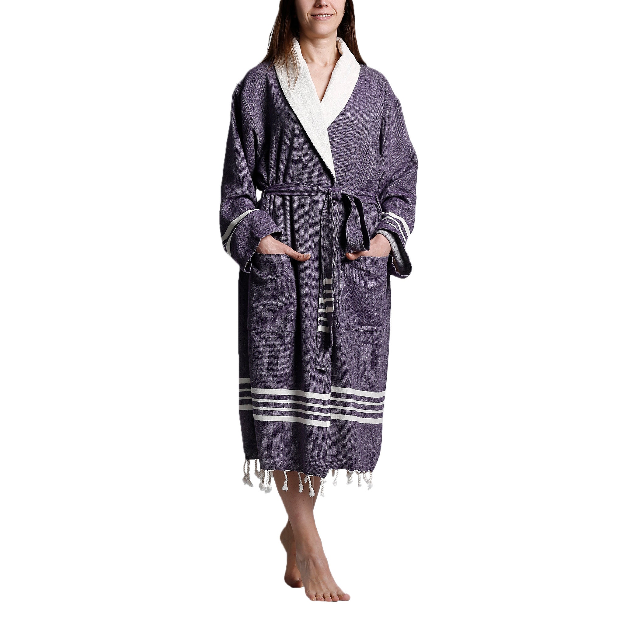 Turkish Bathrobe Peshtemal Bathrobe Bathrobe Cotton Etsy