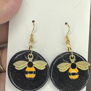 Honeybee collection clay earrings
