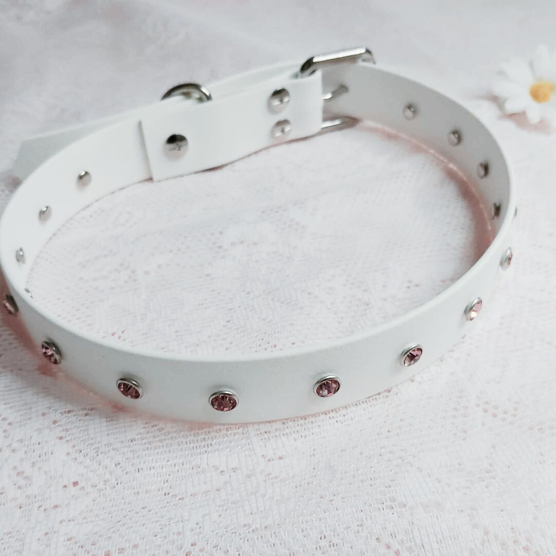 Dog collars diamante discount
