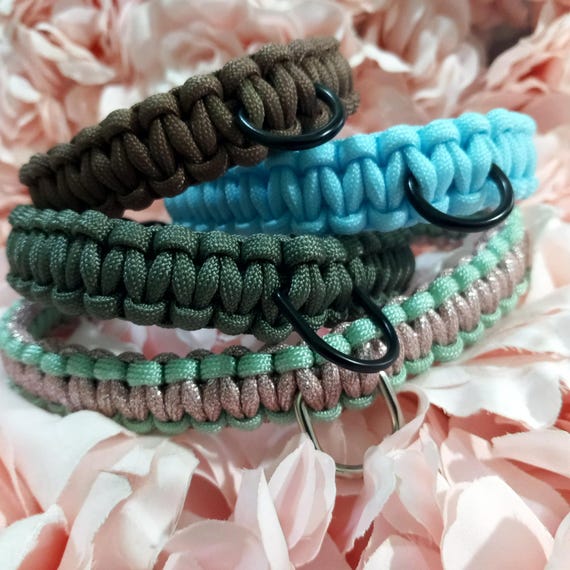 Handmade Paracord Dog Collar: Strong Weave, Custom Colors