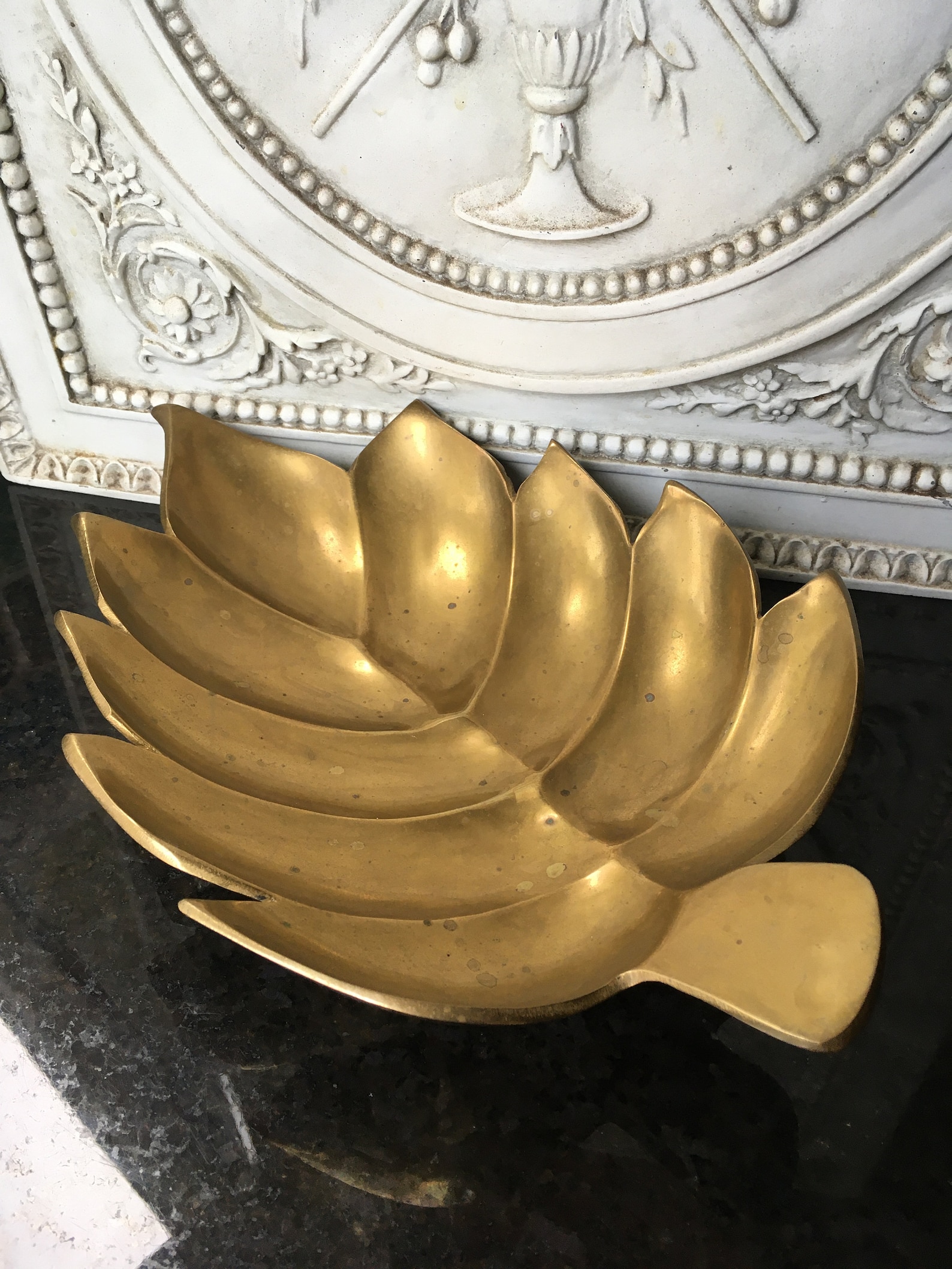 Brass Leaf Dish