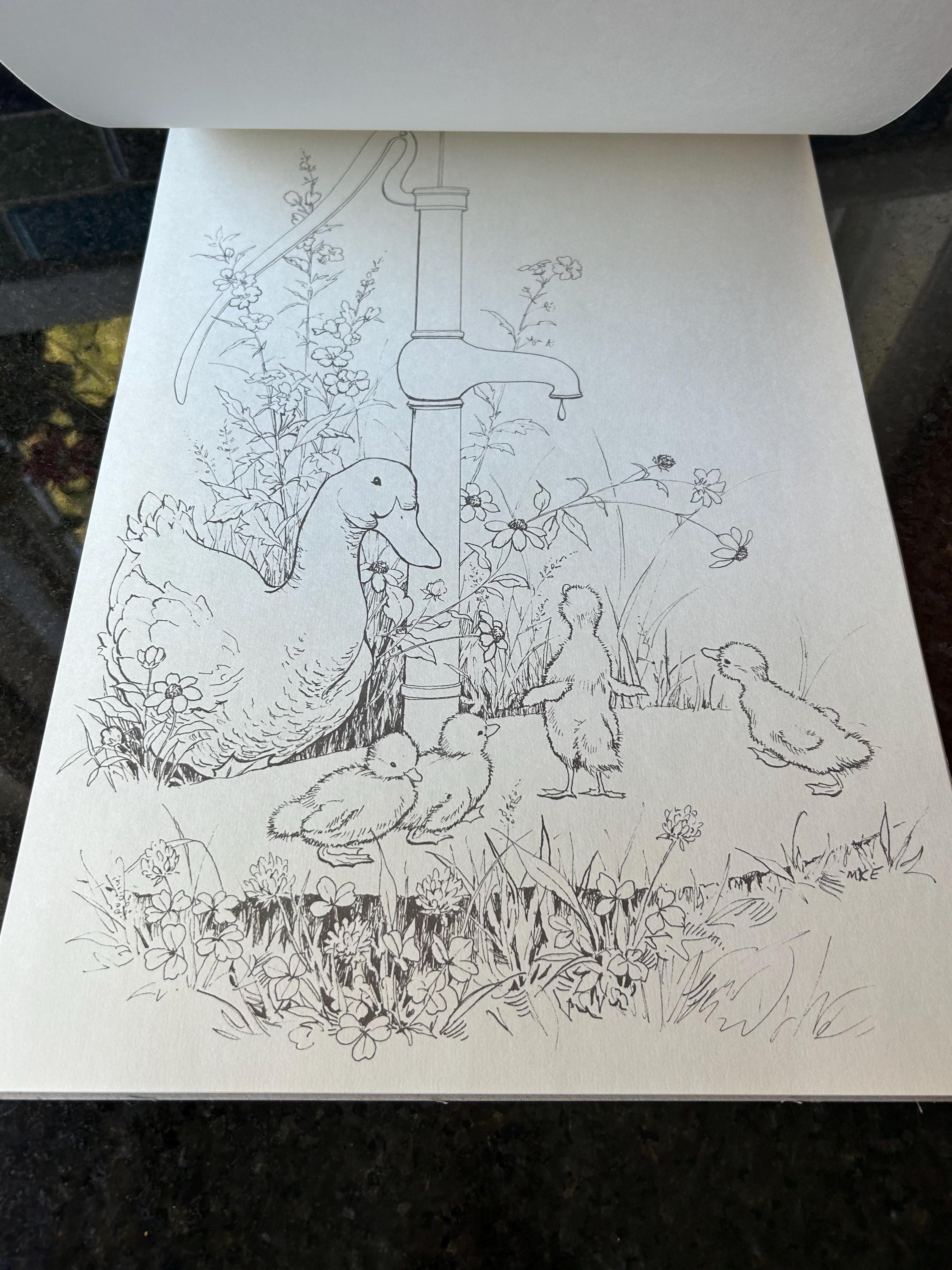 Red Farm Studio Vintage NEW “down on the Farm Coloring Book W/ Original Box Six Farm ...