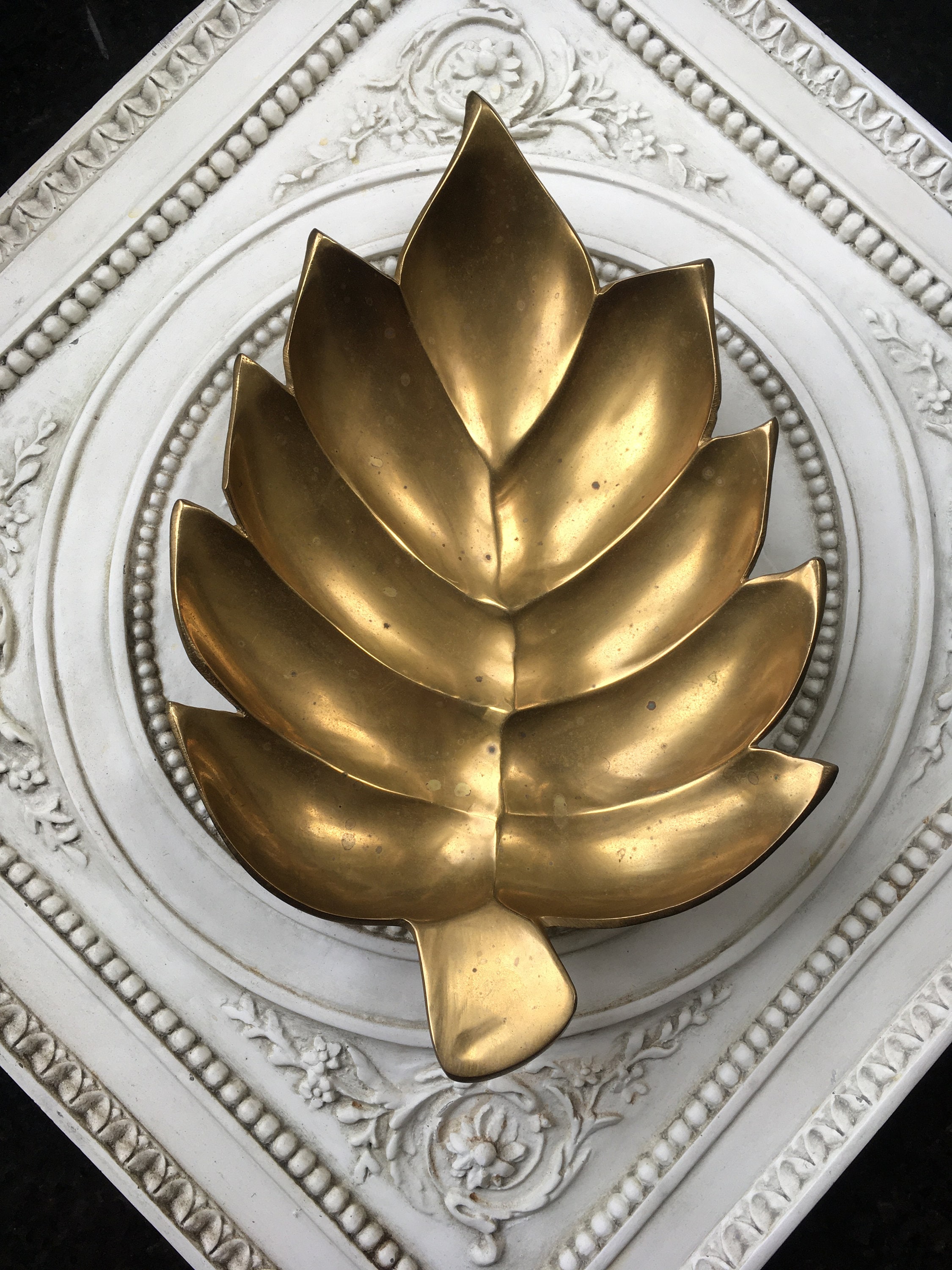 Brass Leaf Dish