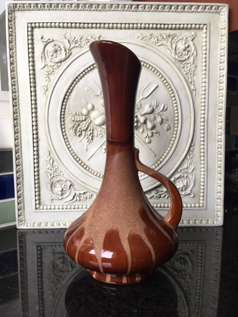 Vintage Royal Haeger Pottery Long Neck Pitcher Vase Etsy