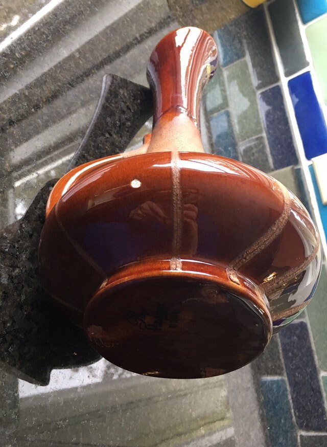 Vintage Royal Haeger Pottery Long Neck Pitcher Vase Etsy