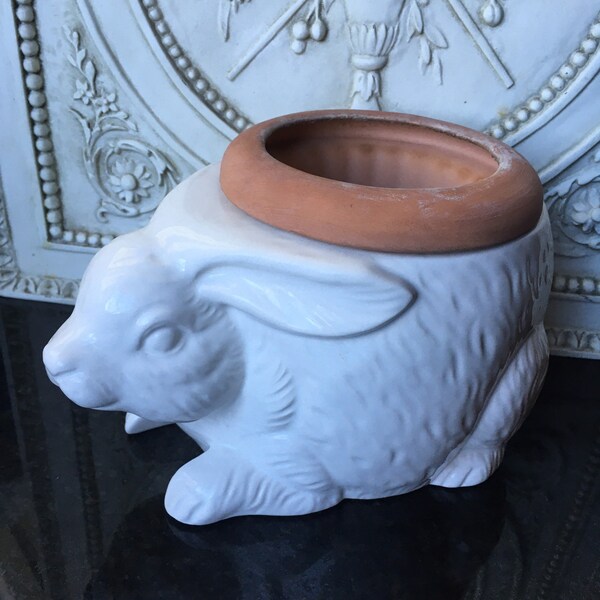 Rabbit Planter Etsy