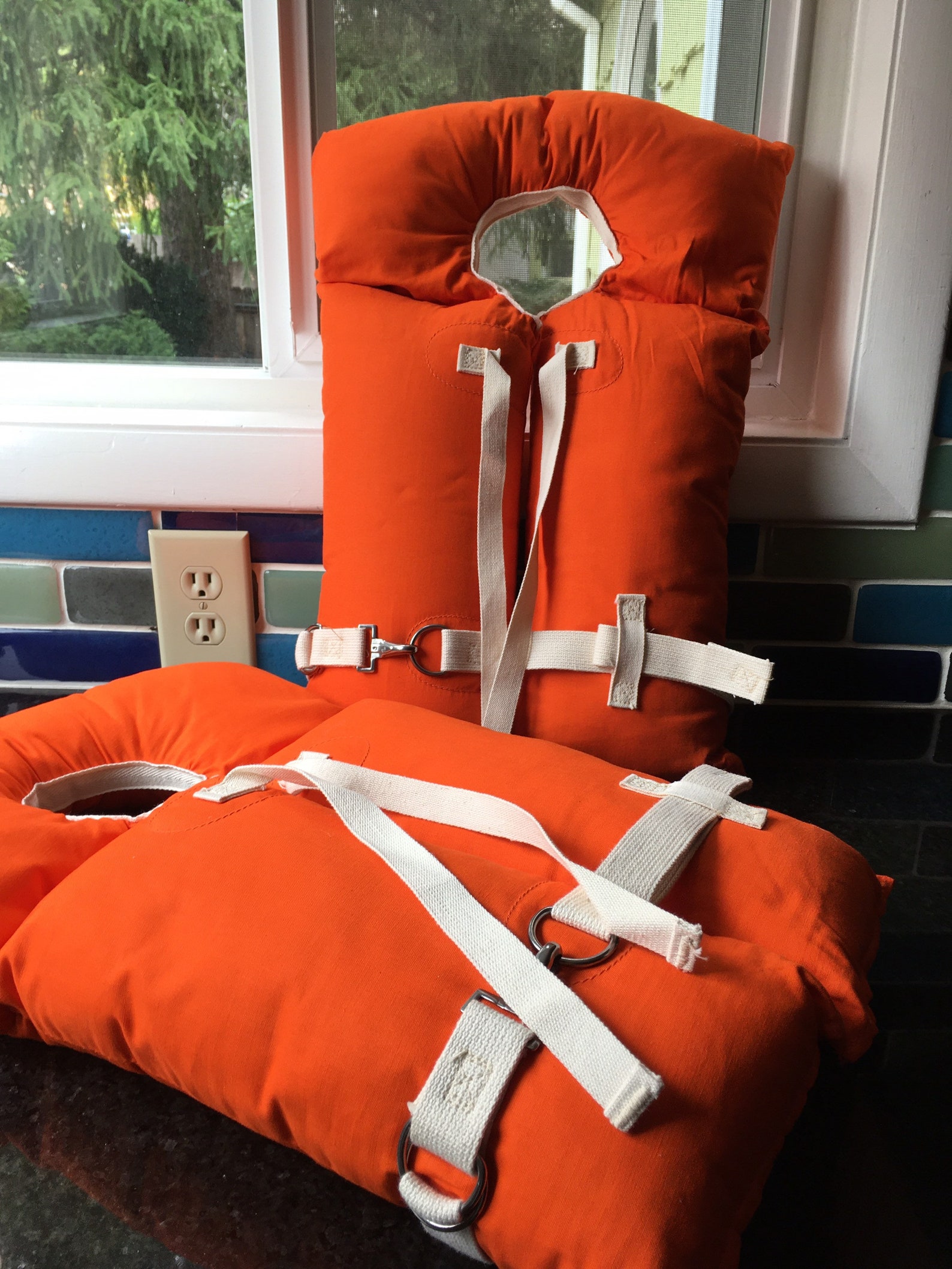 Vintage New Life Jackets Sears Adult Buoyant Vests Ensemble de Etsy