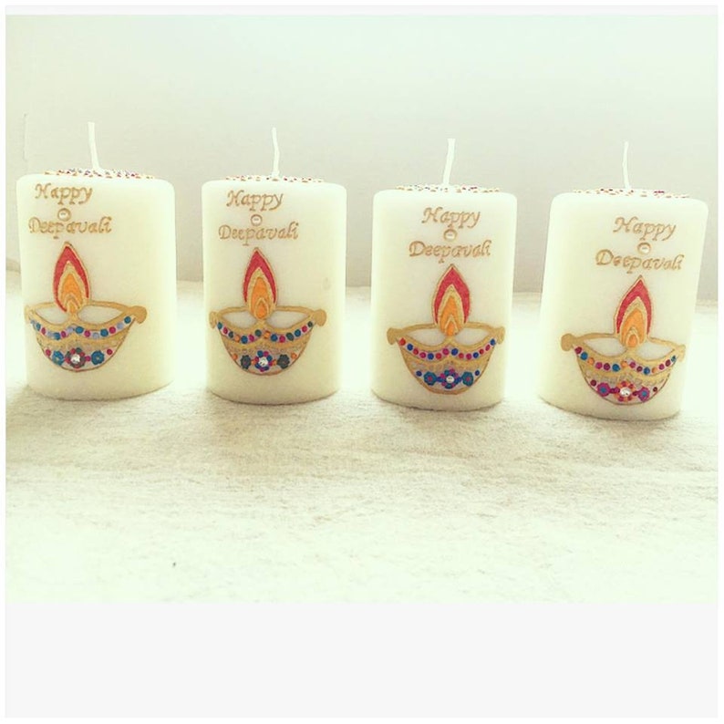 Personalised Diwali Candles diwali decor gifts henna Etsy