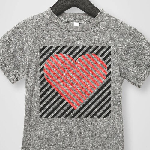 Heart Tee Kids Valentine Shirt Boy Valentine Shirt Etsy