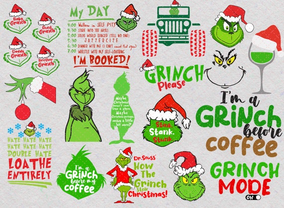 Download Grinch Svg Bundle Christmas Svg Bundle Christmas Bundle Svg Etsy PSD Mockup Templates