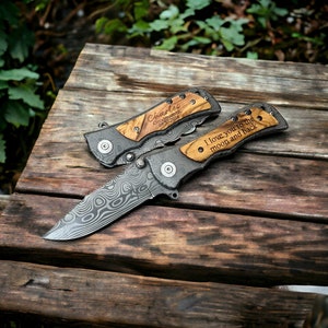 Personalized Pocket Knife, Groomsman Gift Knife, Folding Knife, Custom Knife, Engraved Knife, Fathers Day Gifts for Him, Gift for Boyfriend