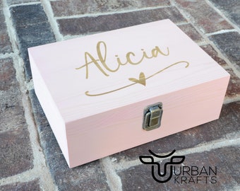 Wedding//Anniversary//Baby Shower//Heirloom//Decorative//Handmade//Personalized Available Love Never Ends Wood Laser Cut Keepsake Box