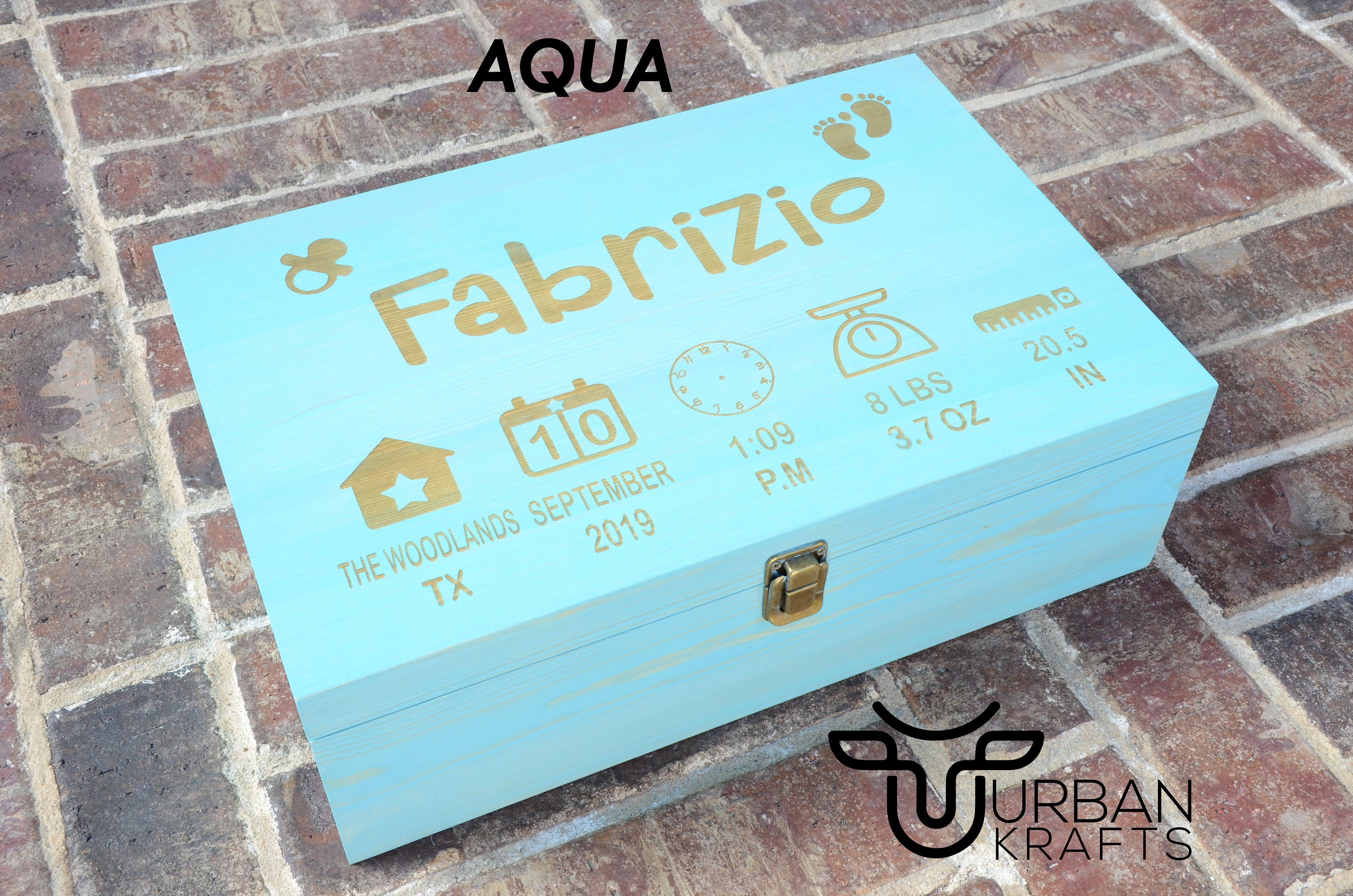 personalized baby keepsake box