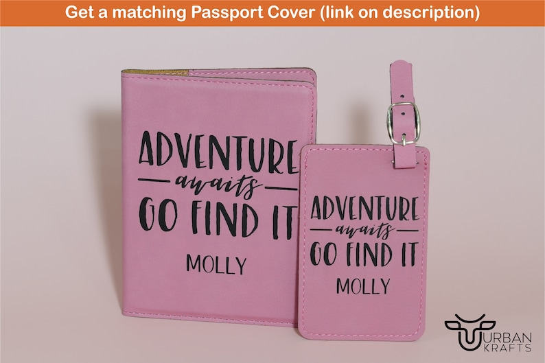 Personalized Passport Holder With Quote Custom Passport Etsy
