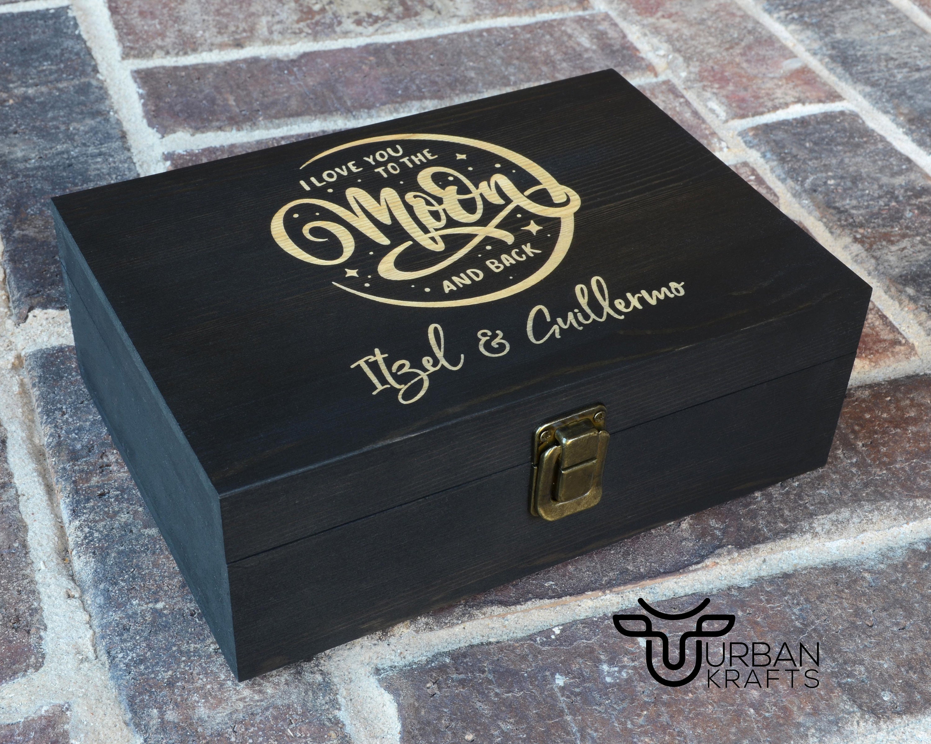 5 Year Wood Anniversary wooden gift box, wedding gift ...