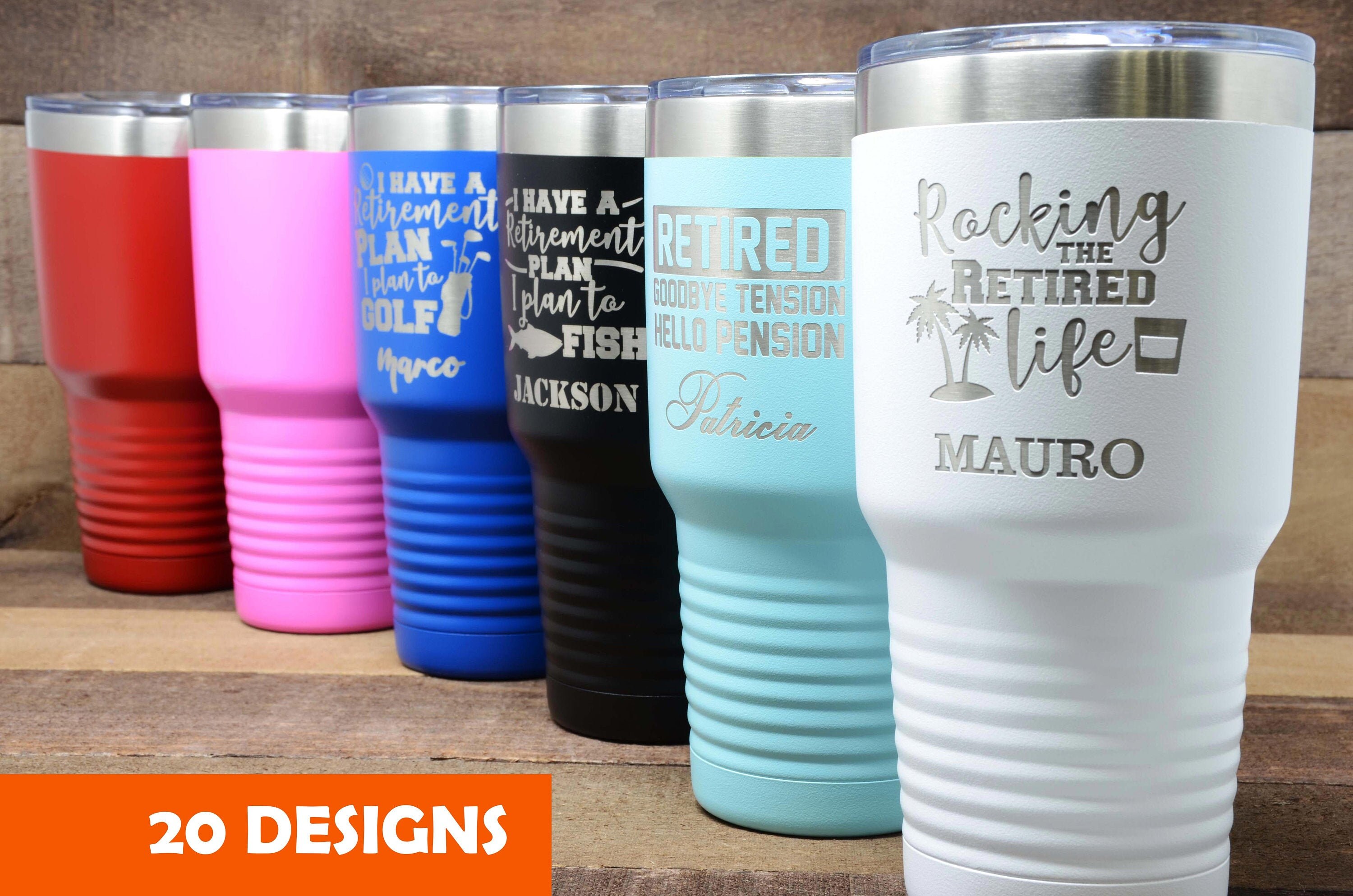 Personalized 30 Oz Tumbler Retirement Gifts For Women Retirement Gift For Man Tumblers Travel Mug